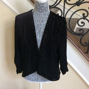 Joseph Ribkoff Black Sequin Jacket NWT.